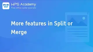 [WPS Academy] 1.9.0 Word: More features in Split or Merge