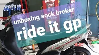 unboxing shock breker RIDE IT GP buat mio silver❗❗
