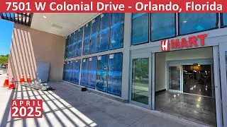 H Mart Asian Market at 7501 Colonial Dr in Orlando, Florida - April 2025 Construction Update