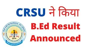CRSU Result Exams Revaluation Feb 2020