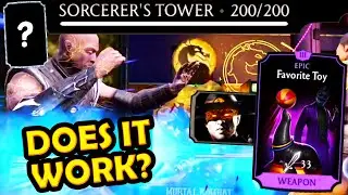 MK Mobile. COS Kung Lao with Favorite Toy DESTROYS Battle 200 in Sorcerer's Tower. My Reward...