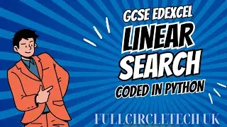 Linear search  Function coded in  Python