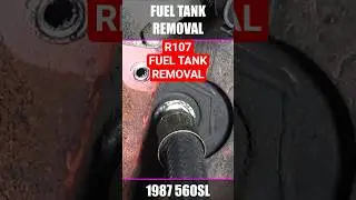R107 - Fuel Tank Removal on 1987 560SL | #560SL #FuelTank #TonLiveTV