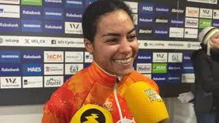 Ceylin del Carmen Alvarado kan teleurstelling niet verbergen na zilveren plak op WK in Hulst