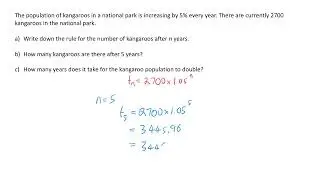 Geometric Sequence - Practical Application Growth