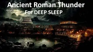 Ancient Roman Thunder Storm | Legendary Thunder & Rain for 10 Hours | DEEP SLEEP