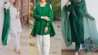 14 August Dress Design/14 August Girls Dresses Designs 2024/Pakistan Independence Day Dresses