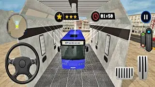 Police Car Wash Service: Gas Station Parking Games - Police Car, Bus, Jeep Wash and Repaid Gameplay