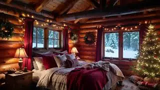 Cozy Christmas Bedroom Ambience 🎄 Warm Piano & Winter Calm