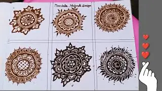 Simple mandala mehndi designs🙂 / Tikki mehndi / new designs #mehndidesign #creativehenna 