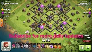 Three star any th9 farming attack strategy 2017 with low level heroes