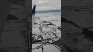 Landing in Ottawa, Ontario, from Newark New Jersey. January 2024. United Airlines