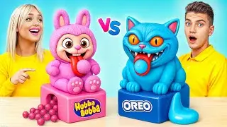 Pink VS Blue Color Cooking Challenge | Epic Kitchen Hacks & Food Challenge by Turbo Team