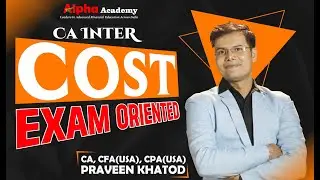 CA Inter COST Exam Oriented Batch | COSTING Fastrack | Demo Lec 4B | Service Costing