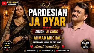 Pardesian Ja Pyar | Sindhi AI Song | Ahmad Mughal | Emotional Sindhi Studio Song
