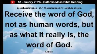 13 January 2026 Catholic Mass  Bible Reading