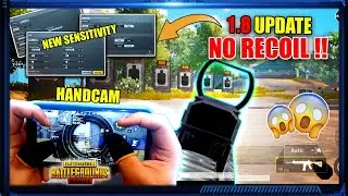 😱100% Zero Recoil Sensitivity Settings With Handcam PUBG MOBILE | BGMI 1.8 UPDATE Gyro Sensitivity