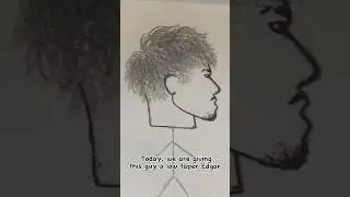 I gave him a low taper Edgar cut using a pencil.