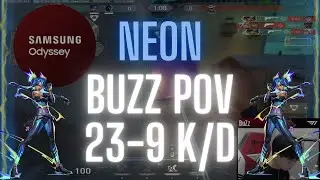 T1 BuZz POV Neon on Pearl 23-9 K/D (VALORANT Pro POV)