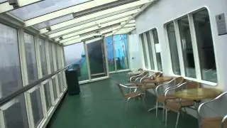 Walking around on M/S Silja Galaxy.