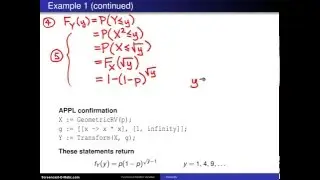 Cumulative distribution technique -- Example 1