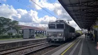 Long Fret Hexafret tracter par une BB 7200 &agrave; Saint Jean de Luz