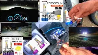 2 Best Super Bright Car LED Headlights 1700W Under $40, Review Test How To Install Tips  & Tricks