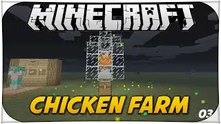 Minecraft PS4- AUTOMATIC CHICKEN FARM - Easy Tutorial ( PS3/PS4 /XBOX/ WII/ PE )