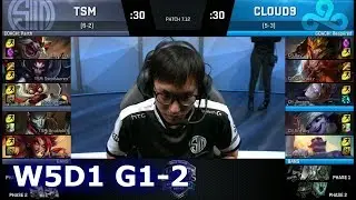 Cloud 9 vs TSM | Game 2 S7 NA LCS Summer 2017 Week 5 Day 1 | C9 vs TSM G2 W5D1