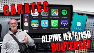 Radio Alpine Ilx-f115d für Ford mit Caratec Dachantennen-Router