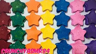 Rainbow Gym Chalk Stars | Oddly Satisfying | ASMR