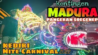 Kontingen Sumenep Madura dan kontingen Madiun di Kediri Nite Carnival 2022, semua Keren..??