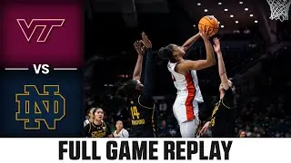 Virginia Tech vs. Notre Dame Full Game Replay | 2025-26 ACC Women's Basketball