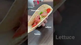 Piadina - Italian Flatbread Sandwich - What is inside?  #shorts