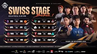 🔴LIVE | Kejuaraan Dunia MLBB M6 | Swiss Stage HARI 1