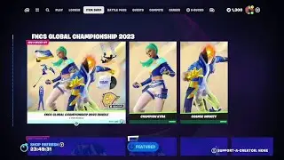 FNCS Global Championship 2023 Bundle And Item Shop For October 17th, 2023.