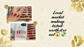 Affordable Makeup From Local Market 🛍️ | Worth Buying or Not? 😱💸 #viral #youtube #affordablemakeup