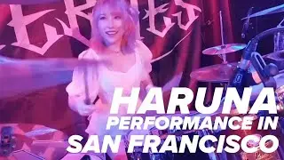 HARUNA [LOVEBITES] PERFORMANCE IN SAN FRANCISCO.