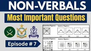 Non Verbal Intelligence - Most important Questions| Pak Army | Pak Navy | PAF Test Preparation-2025