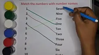 Match the number with number name ! match the number with their name ! match the number with number 