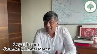 Gopal Jhaveri, the founder of Mumbai March.