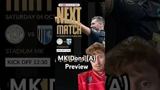 MK Dons (A) Preview ⚽️ #weeksfootballfinds #gillingham #gills