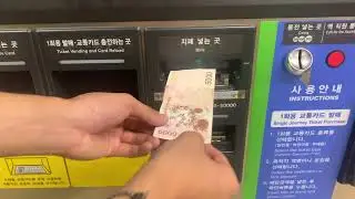 Load T money Card at the Subway Station_Seoul, Korea