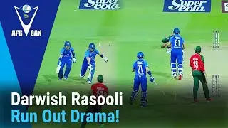 Darwish Rasooli - Run Out Drama! | AFG vs BAN | T20I Series | Match 01 | ACB | 311U