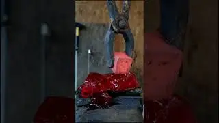 ♨️2000 degree cube vs jello! #metal #experiment #Sattisfying #wow