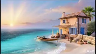 Provence Seaside Escape 🏡🌊 Fisherman Cottage, Boat & Golden Sunset Ambience 8K