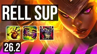 RELL & Yunara vs THRESH & Kai'Sa (SUP) | 19K damage, 5k gold comeback | KR Master | 26.2