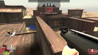 Playing Soldier in TF2. 