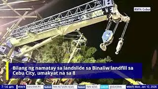 Bilang ng namatay sa landslide sa Binaliw landfill sa Cebu City, umakyat na sa 8