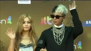 G-Dragon Golden Disk Awards 2013 Red Carpet featuring Lee Hi 130116